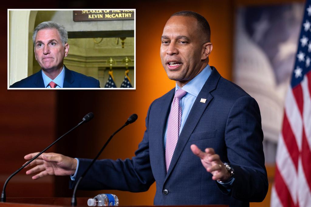 Top House Dem Hakeem Jeffries says GOP in ‘civil war’ as government shutdown looms