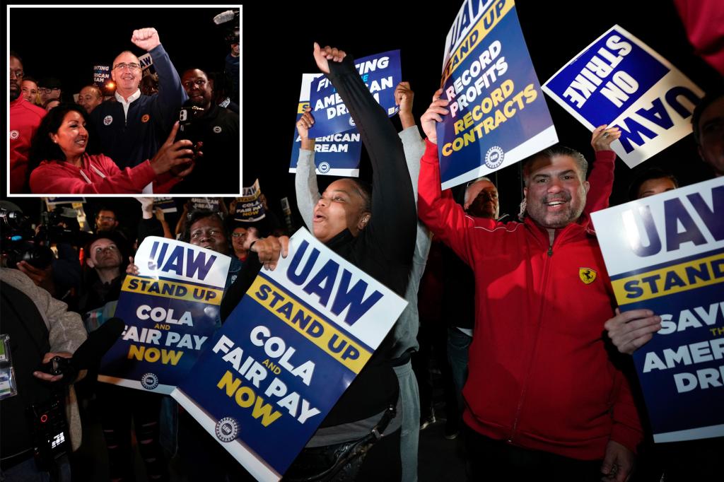 UAW on strike at three Detroit factories — including GM, Ford — as workers seek better wages and benefits