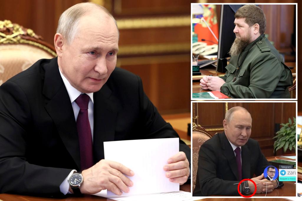 Ukraine accuses Putin of faking meeting with Chechen strongman to hide his suspected illness