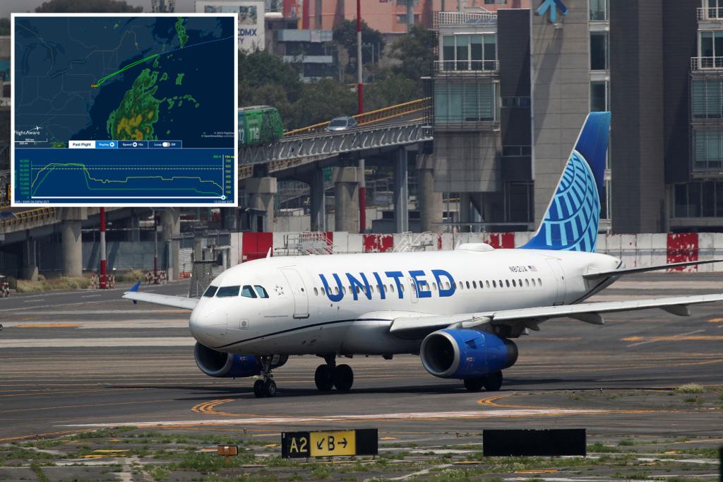 United Airlines flight to Rome plunges 28,000 feet in 10 minutes,  then reverses course