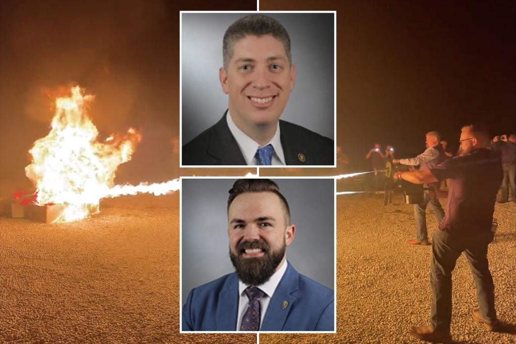 Video of Missouri Republicans blasting flamethrowers goes viral  — viewers incorrectly believed they burned books