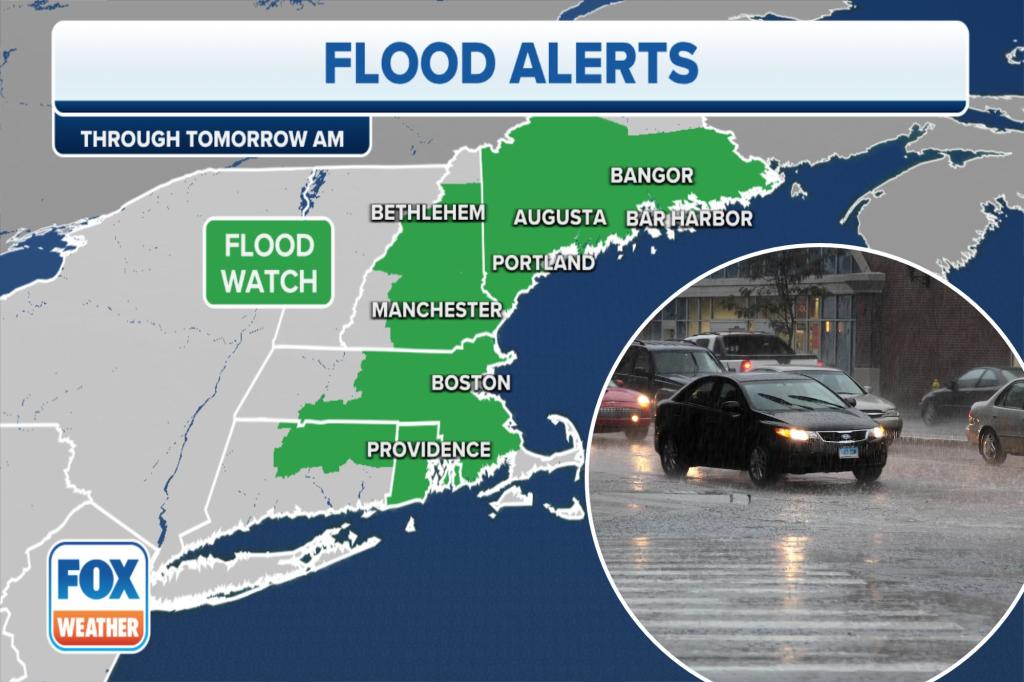 Waterlogged Northeast braces for more possible flooding as coastal storm soaks millions into Tuesday