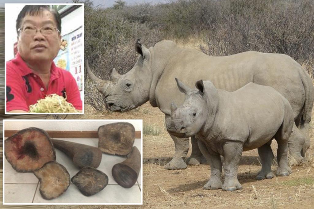 Wildlife trafficker known as the ‘Godfather’ sentenced to 18 months over $2.1M in poached rhinoceros horns