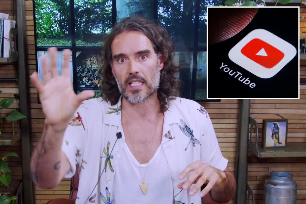 YouTube suspends Russell Brand from making money off the streaming site after sex assault claims