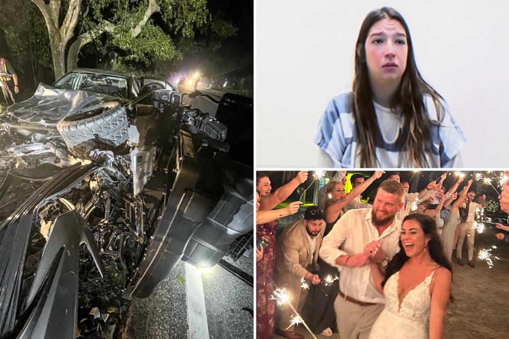 ‘Drunk driver’ Jamie Komoroski indicted for crash that killed bride on wedding day