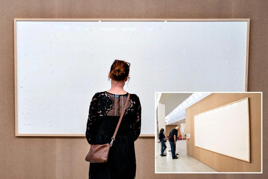 ‘Take the Money and Run’ artist ordered to repay museum after submitting blank canvases