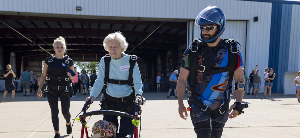 104 Year Old Woman Passes Away After Setting Skydiving Record School
