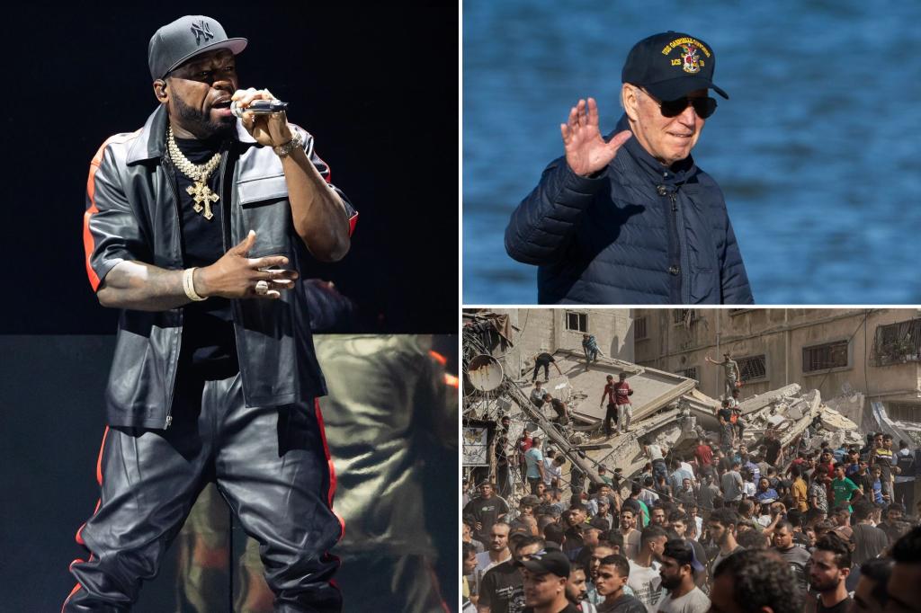 50 Cent rips Biden for Delaware beach trip during Israel-Hamas war: ‘Get the f–k up’