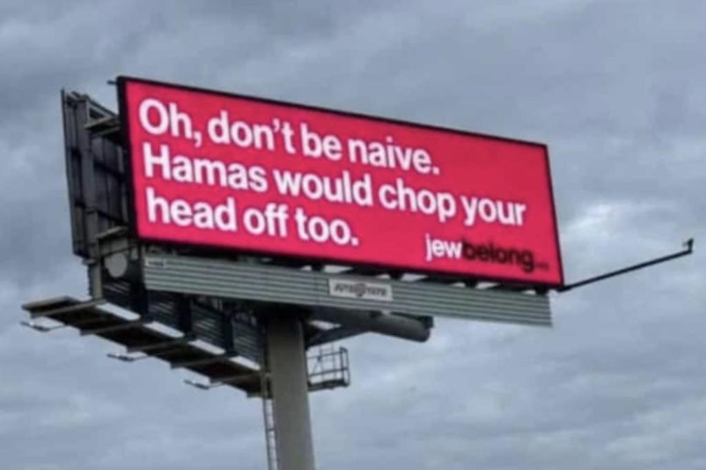 Anti-Hamas billboard taken down in New Jersey after over 100 complaint calls to police