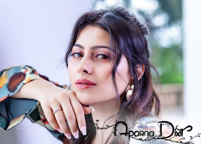 Actress Aparna Dixit in Colorful Dress