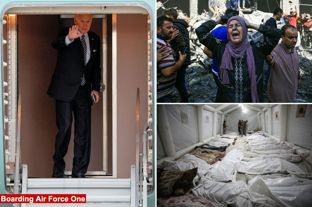 Biden heads to Israel as Gaza hospital explosion upends Mideast trip