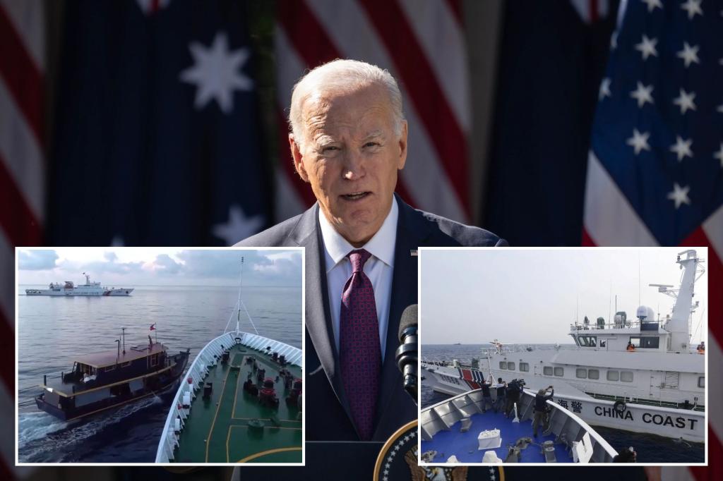Biden says US is willing to fight China on behalf of the Philippines following ship collision near disputed island