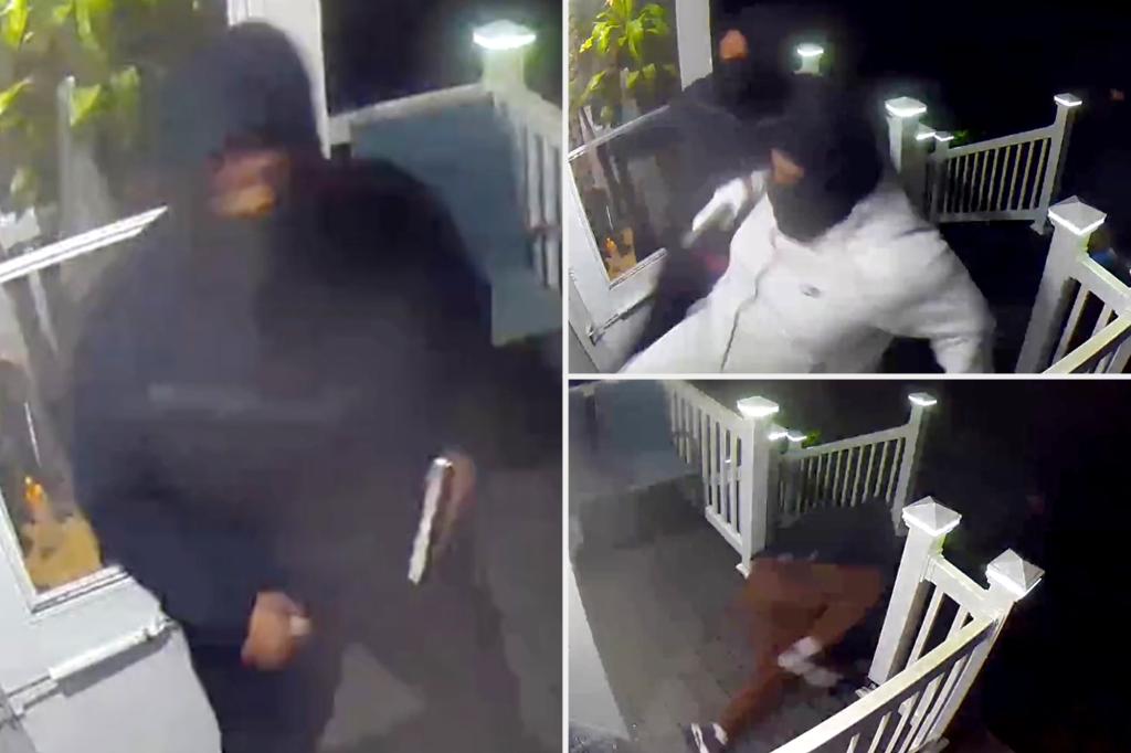 Brave homeowner fires at armed burglars pretending to be Seattle police: video