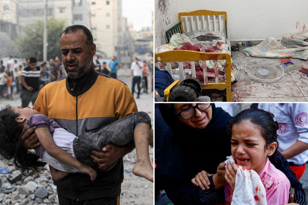 Burned cribs, bloody strollers and tears: tragedy of kids on both sides of Israel-Hamas war