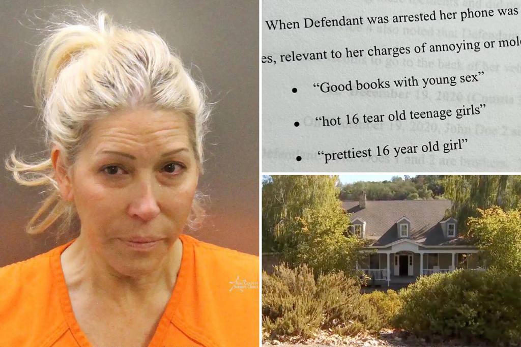 California mom who threw sick sex parties for teen son searched online for ‘hot 16 (year) old teenage girls’: court docs