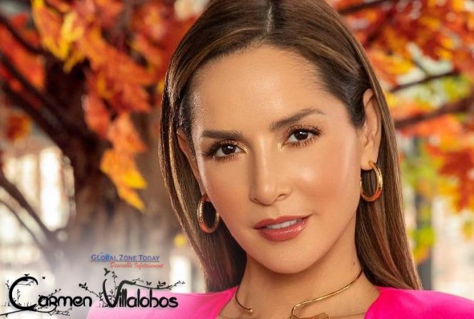 Actress Carmen Villalobos in Pink Outfit