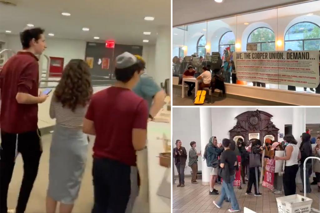 Cooper Union barricades Jewish students inside library as Pro-Palestinian protesters bang on doors