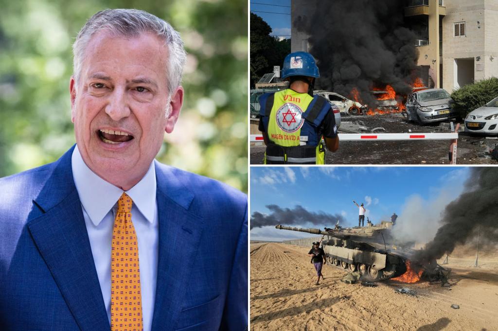 De Blasio says NYC must be ready to thwart terrorism following Hamas attacks