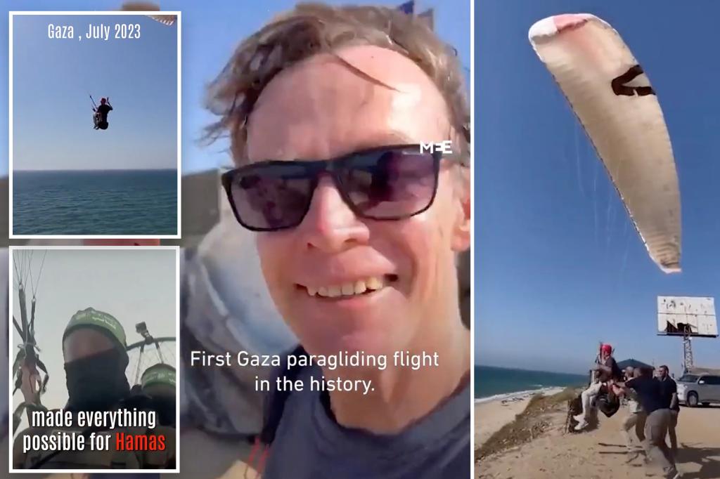 Diplomat conducted ‘first Gaza paragliding flight,’ shouted, ‘Free Palestine!’ three months before terror attack