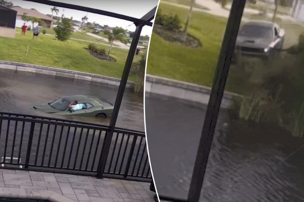 Florida street racer driving 80 mph goes airborne after losing control, lands in canal: wild video