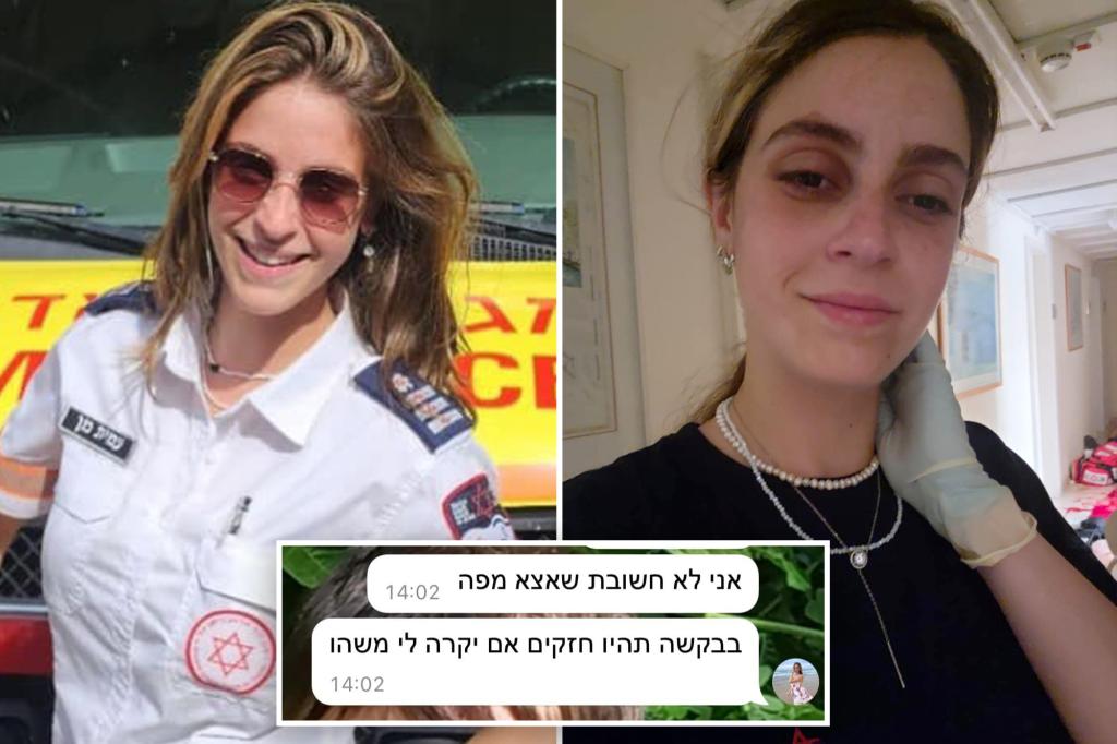 Heroic Israeli paramedic died saving others in clinic raided by Hamas terrorists
