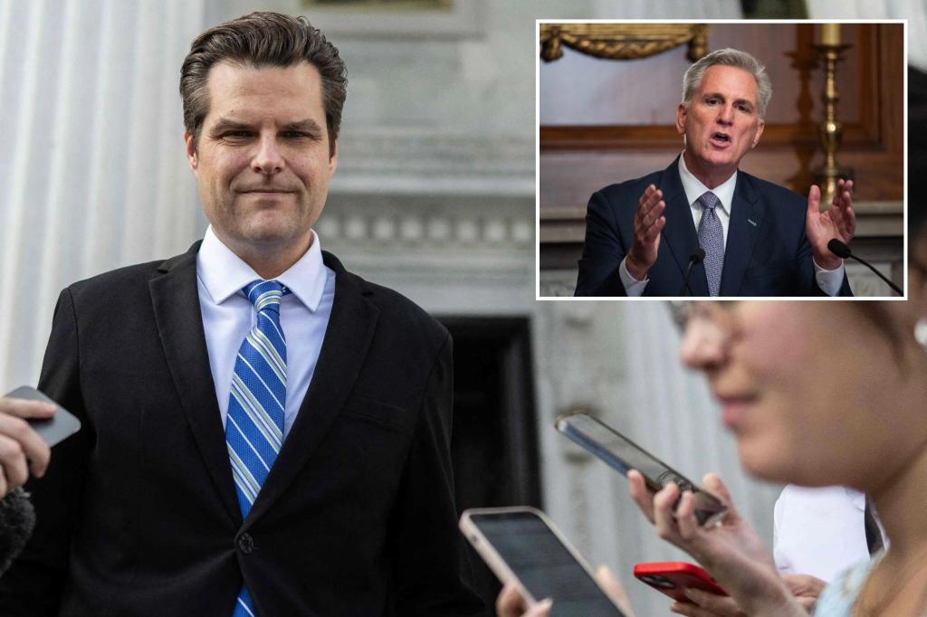 House GOP members seek to expel Matt Gaetz as he attempts to oust Kevin McCarthy: ‘No one can stand him’