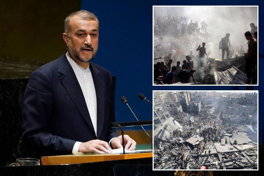 Iran foreign minister warns US ‘will not be spared from this fire’ amid Israel-Hamas war