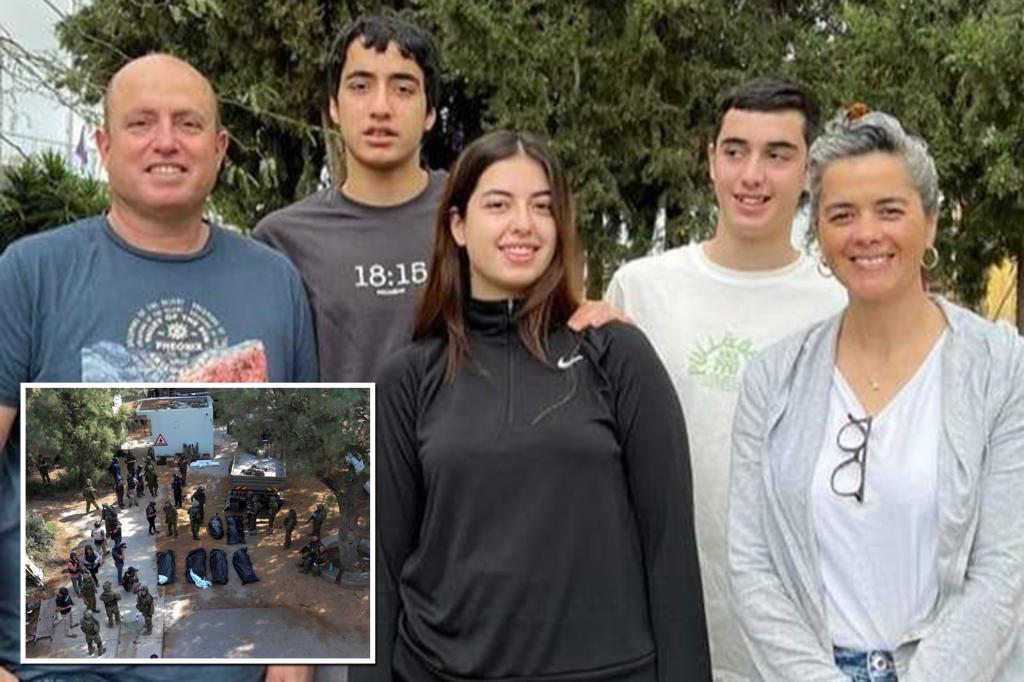 Israeli family of five were found dead in an embrace after Hamas terror attack