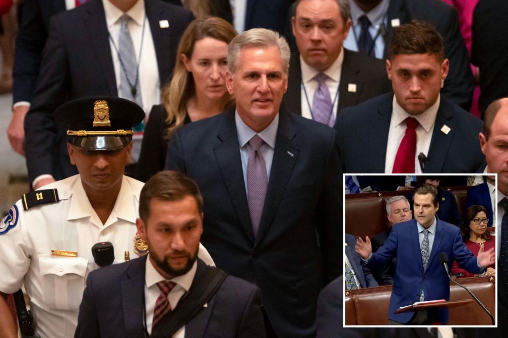Kevin McCarthy ousted as House speaker live updates: McCarthy rips GOP defectors: ‘They’re not conservatives’