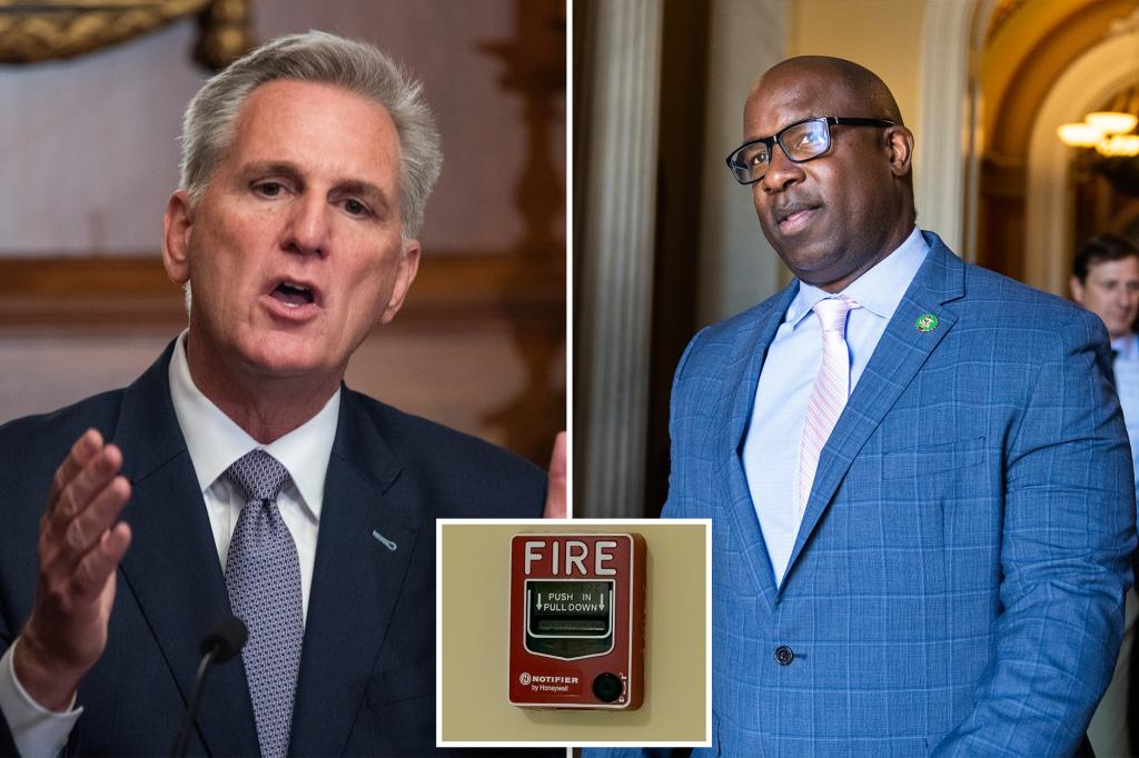 Kevin McCarthy roasts ‘childish’ Jamaal Bowman over fire alarm debacle