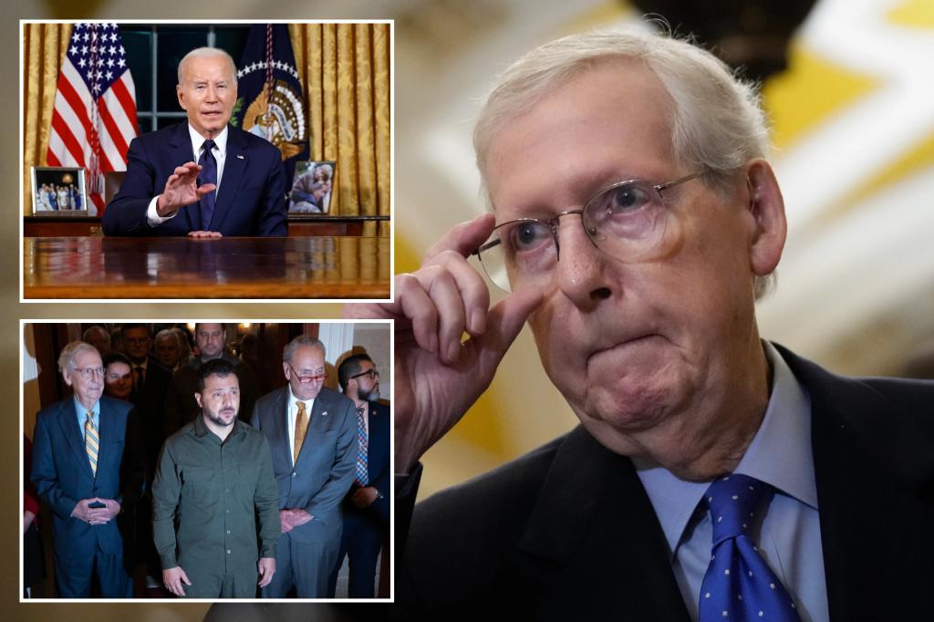 McConnell supports Biden’s Israel and Ukraine aid bundle, hopes for ‘functional’ House