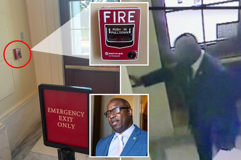 New pics throw cold water on Rep. Jamaal Bowman’s excuses for pulling fire alarm in House building