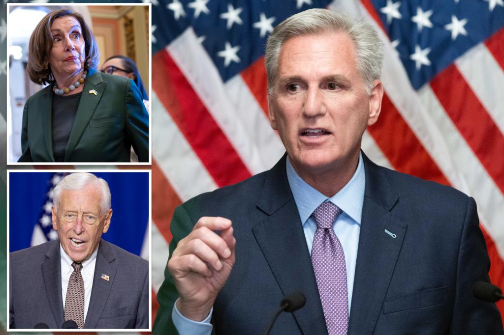 Ousted McCarthy behind House office eviction notices given to Pelosi, Hoyer: report