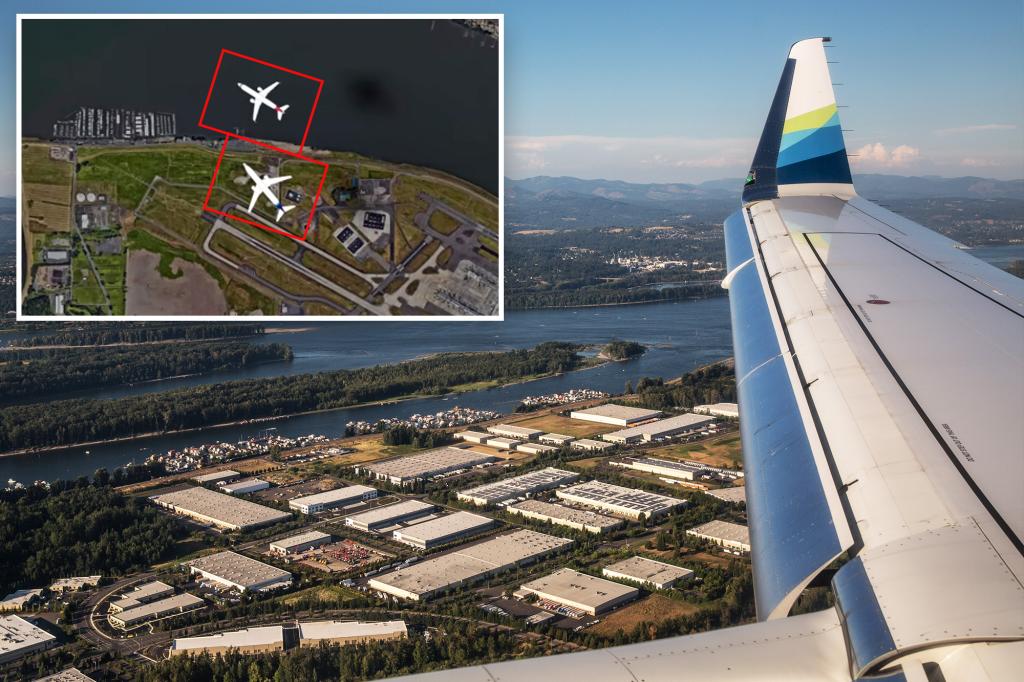 Planes just miss smashing into each other in close call amid storm above Portland airport