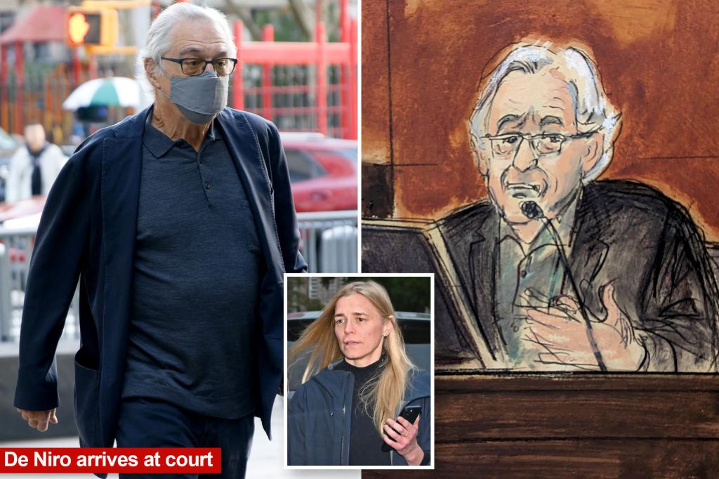 Robert De Niro admits in NYC court he asked ex-assistant to scratch his back