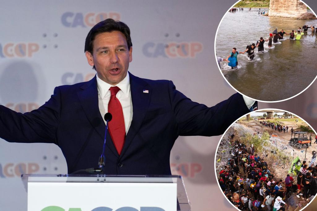 Ron DeSantis vows to deport every migrant let in under Biden: ‘First priority’