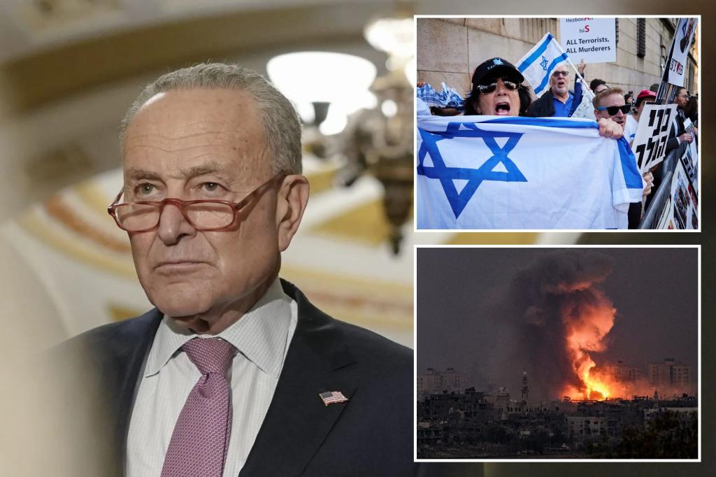 Schumer denounces US anti-Israel protests and rejects ceasefire calls, pledges ‘everything they need’ to ‘eliminate’ Hamas