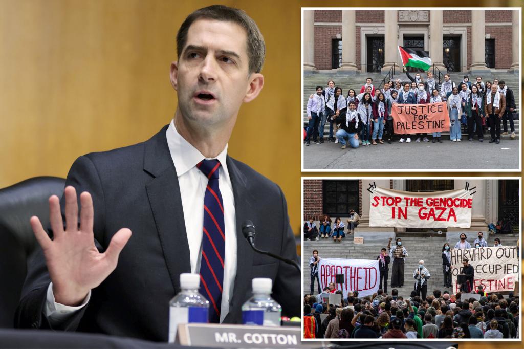 Sen. Tom Cotton calls for immediate deportation of foreign nationals who support Hamas