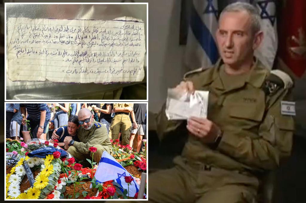 Sick note found on body of Hamas terrorist calls for beheadings, removal of hearts