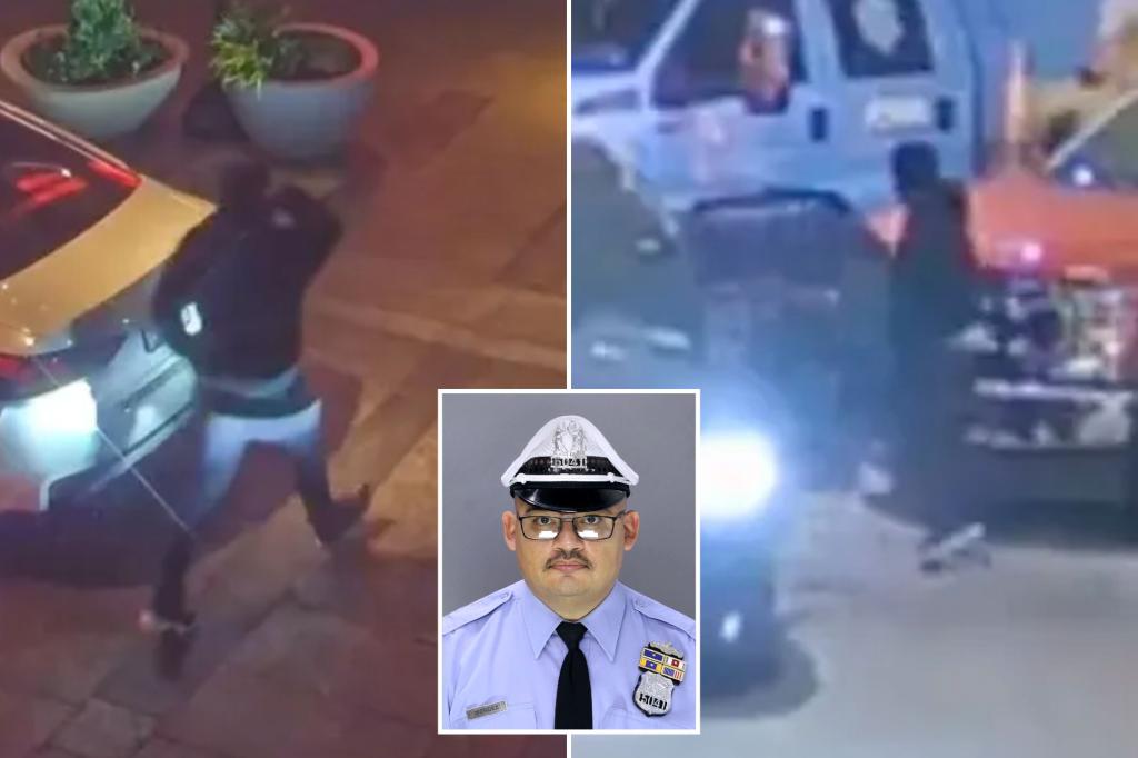 Suspect in Philadelphia police officer killing spotted on surveillance videos