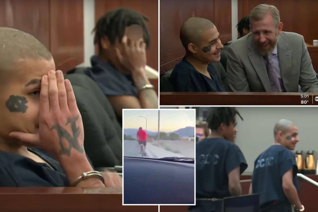 Teens accused of killing retired police chief laugh, flip off victim’s family in court