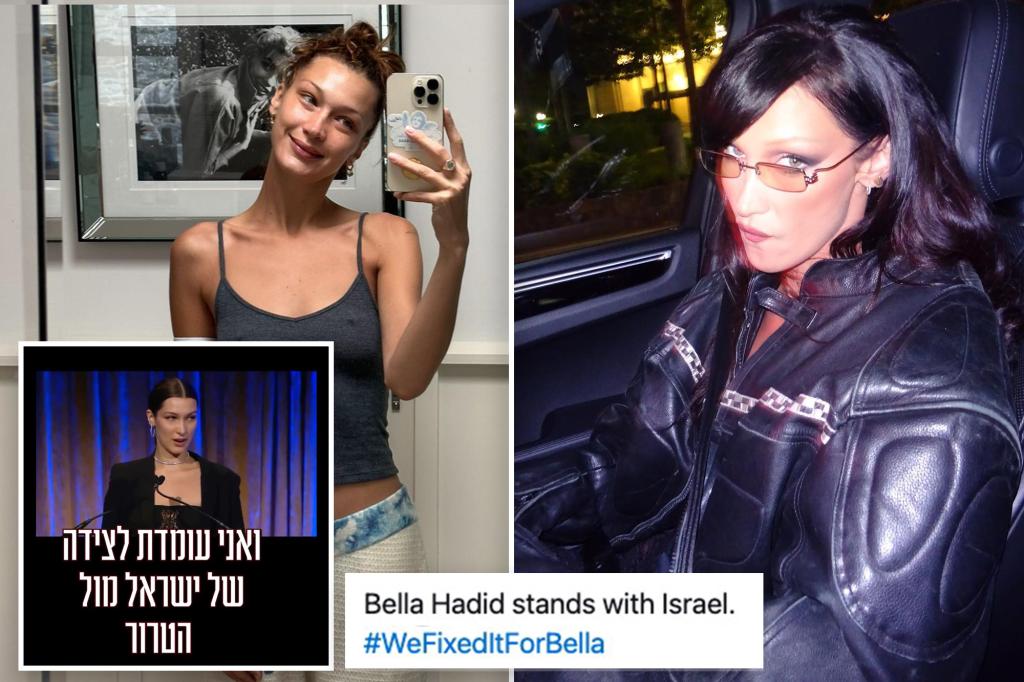 Video of Bella Hadid appearing to make pro-Israel statement is a scarily realistic deepfake