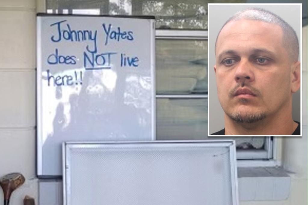 Wanted Florida man tried to throw cops off with ‘I don’t live here sign’