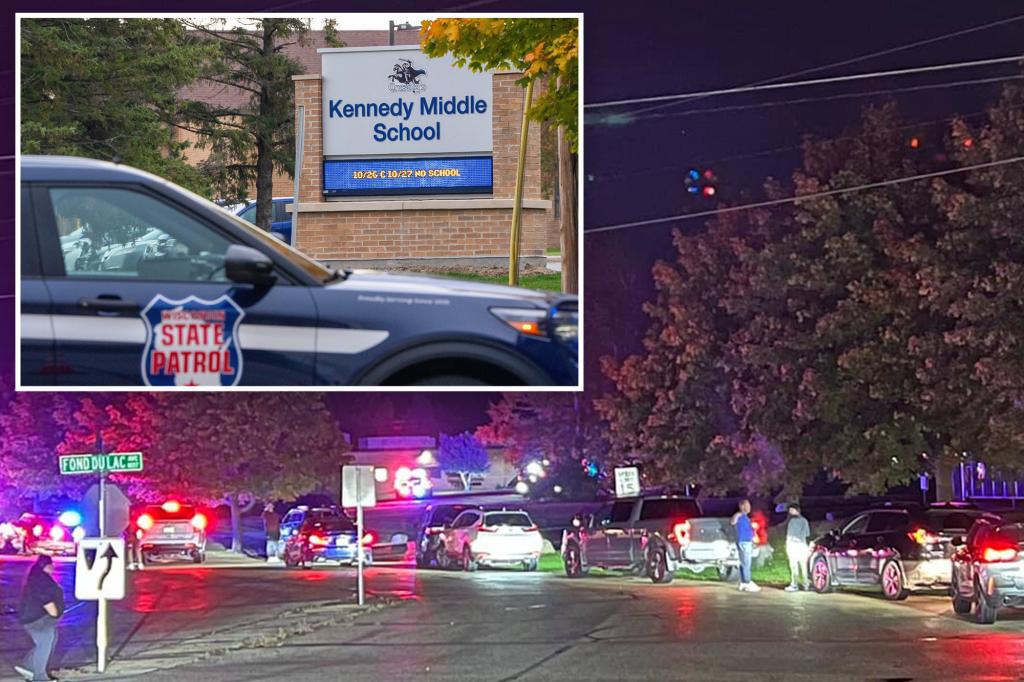 Wisconsin cops fatally shoot active gunman on middle school roof