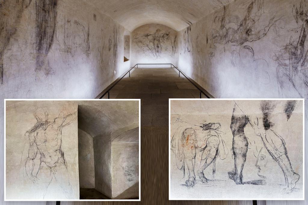 Alleged Michelangelo sketches in hidden Florence chapel can be viewed for first time ever