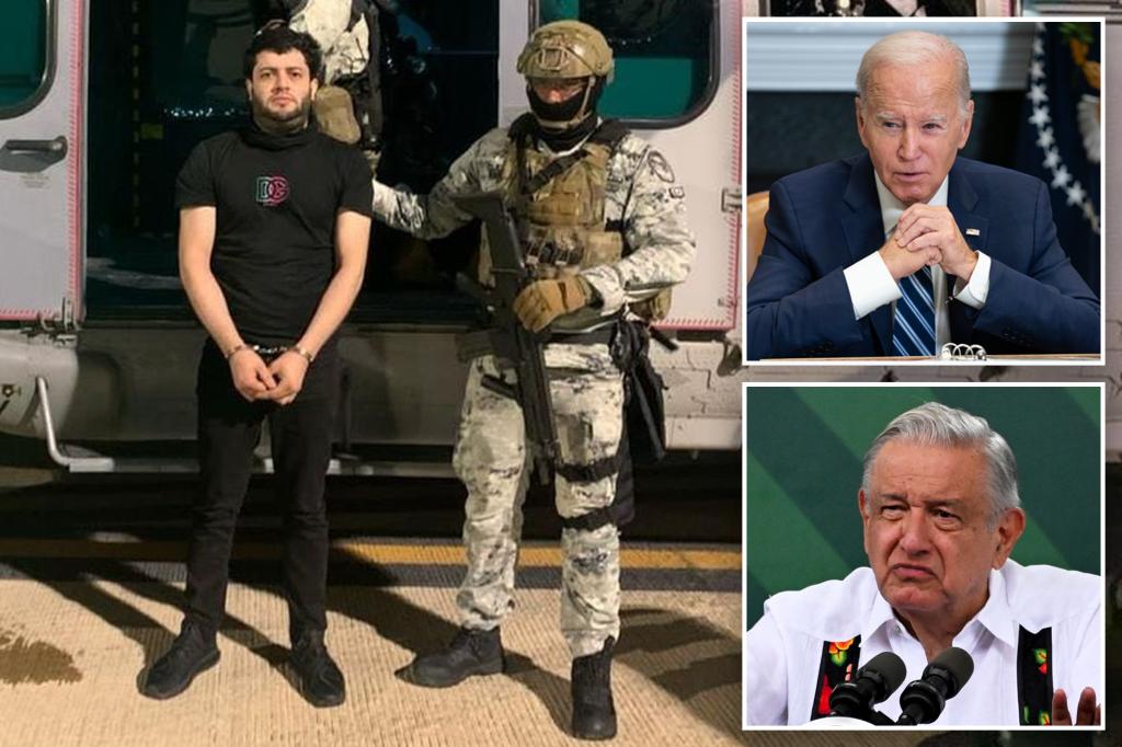Biden thanks Mexican president for capturing alleged cartel security boss accused of feeding rivals to tigersÂ 