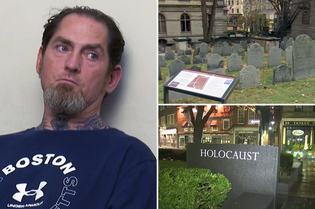 Boston vandal damages Holocaust memorial, Paul Revere’s tombstone in ‘one-man crime spree’