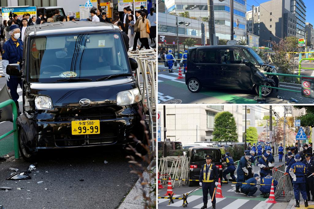 Car rams barricade near Israel embassy in Tokyo, driver detained