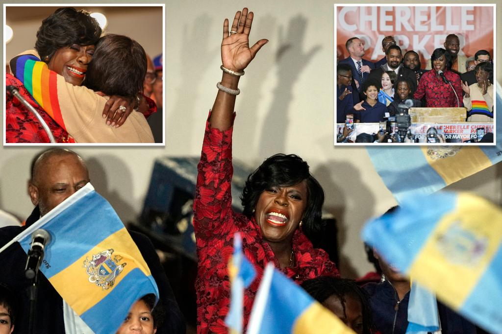 Cherelle Parker elected 1st woman to lead Philadelphia in easy victory