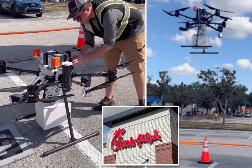 Chick-fil-A now offering drone delivery service at Florida location